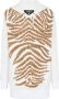 Balmain Hoodie met geborduurde zebra strepen Multicolor Heren - Thumbnail 1