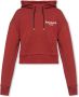 Balmain Sweatshirt met mini flocked Parijs detail Rood Dames - Thumbnail 3