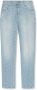 Balmain Monogrammed jacquard denim jeans Blauw Heren - Thumbnail 1