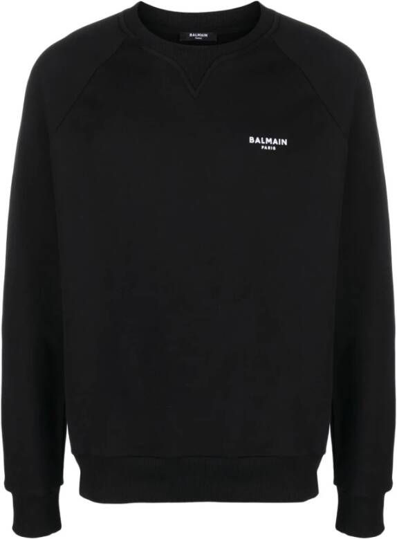 Balmain Jersey met bedrukt logo Zwart Heren