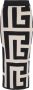 Balmain Midi rok van gebreide stof met gedrukt maxi-monogram Black Dames - Thumbnail 1
