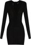 Balmain Jurk met lurexdraden Zwart Dames - Thumbnail 1