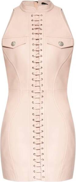 Balmain Mouwloze mini-jurk Roze - Foto 2