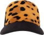 Balmain Leopard print leather cap Brown Dames - Thumbnail 1