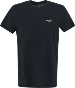Balmain Katoenen T-shirt Zwart Heren