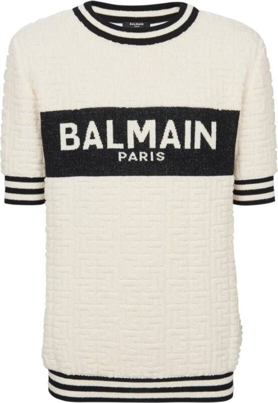 Balmain Witte T-shirts & Polos voor Heren Aw23 Wit Heren