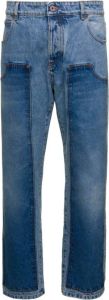 Balmain Klassieke Denim Upgrade: Straight Leg Jeans Blauw Heren