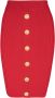 Balmain Kabelgebreide kokerrok Rood - Thumbnail 1