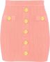 Balmain Knit skirt with buttons Roze Dames - Thumbnail 1