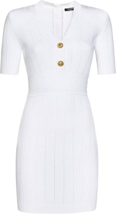 Balmain Knitted Dresses Wit Dames
