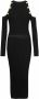 Balmain Midi jurk van gebreide stof Black Dames - Thumbnail 1