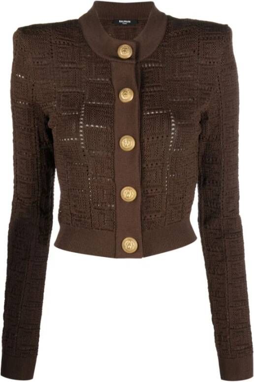 Balmain Knitwear Bruin Dames