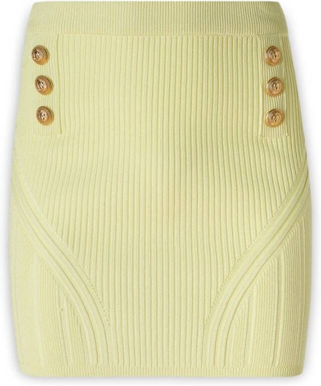 Balmain Korte rok Yellow Dames