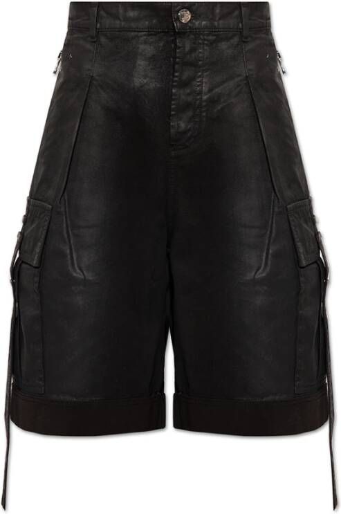 Balmain Zwarte Denim Shorts voor Heren Black Heren