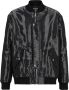 Balmain Laminated bomber jacket Zwart Heren - Thumbnail 1