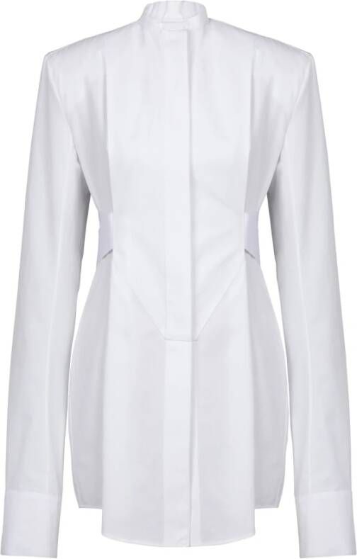 Balmain Lange katoenen jurk White Dames