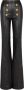 Balmain Wijde Leren Broek Lion Head Black Dames - Thumbnail 1