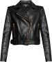 Balmain Short leather biker jacket Zwart Dames - Thumbnail 1