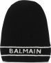 Balmain Logo geborduurde wollen muts Zwart Dames - Thumbnail 1