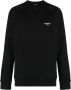 Balmain Sweat en coton éco-design floqué petit logo Paris Zwart Heren - Thumbnail 1