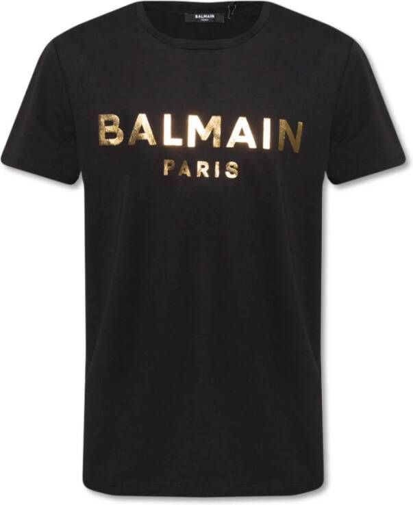 Balmain T-shirt met logoprint Zwart - Foto 1
