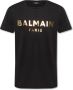 Balmain T-shirt met logoprint Zwart - Thumbnail 1