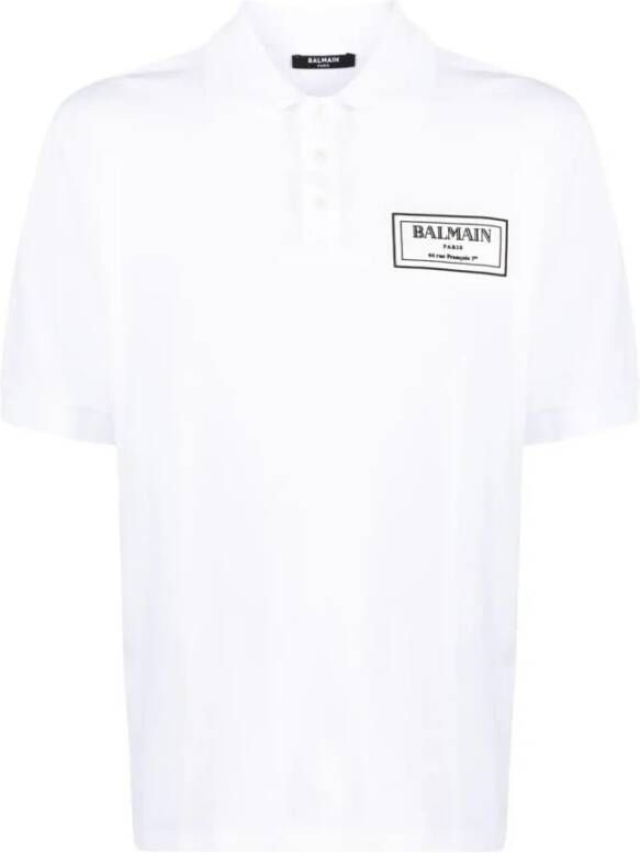 Balmain Luxe Polo Shirt voor Heren White Heren