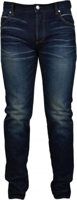 Balmain Luxe Slim-Fit Jeans Blauw Heren