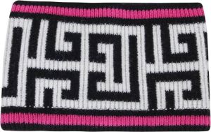 Balmain Maxi Monogram Wool;Cashemire Headband Roze Dames