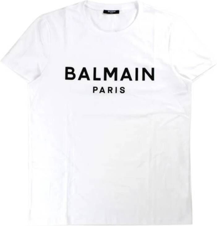 Balmain Men's; Polo Shirt Wit Heren