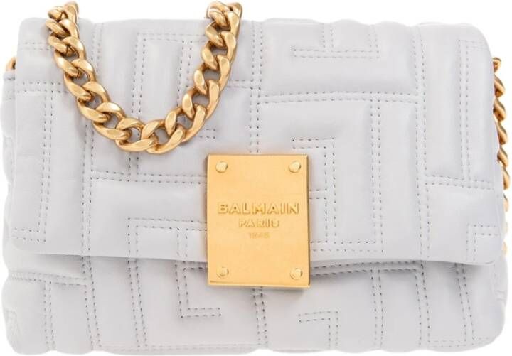 Balmain Mini 1945 Cross Body Tas Grijs Dames