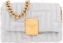 Balmain Kleine zachte 1945 tas in gewatteerd leer Gray Dames - Thumbnail 2