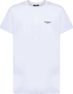 Balmain Minimalistisch Wit T-shirt voor Heren Wit Heren