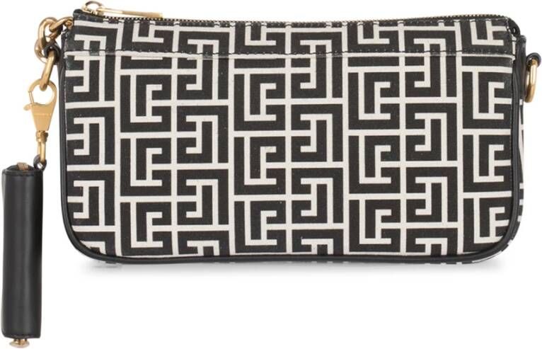 Balmain Monogram canvas B-Army clutch tas Multicolor Dames