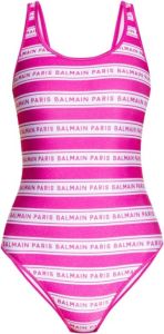 Balmain One-piece Swimsuit Roze Dames