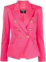 Balmain Wollen Jas Pink Dames - Thumbnail 1