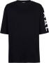 Balmain Oversized ecologisch ontworpen katoenen T-shirt met logoprint Black Heren - Thumbnail 1