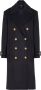 Balmain Oversized jas met kruislings knoopsluiting Blauw Dames - Thumbnail 3