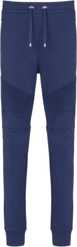 Balmain Sweatpants met logo Blauw Heren
