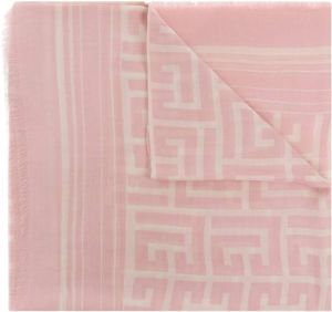 Balmain Patterned scarf Roze Dames