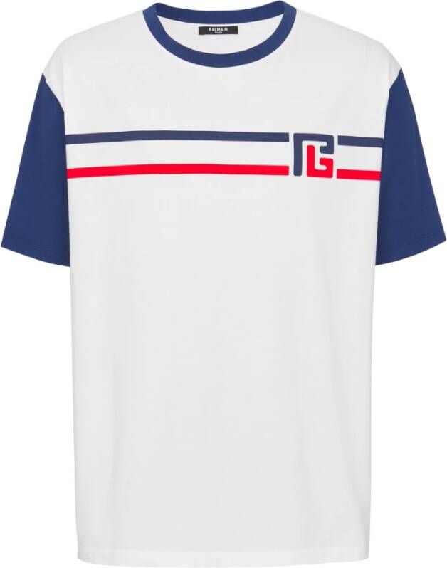 Balmain PB '70s T-shirt White Heren