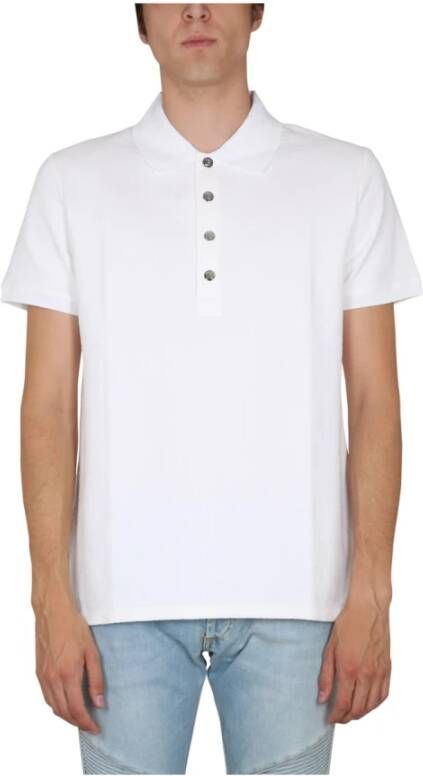 Balmain Poloshirt Wit Heren
