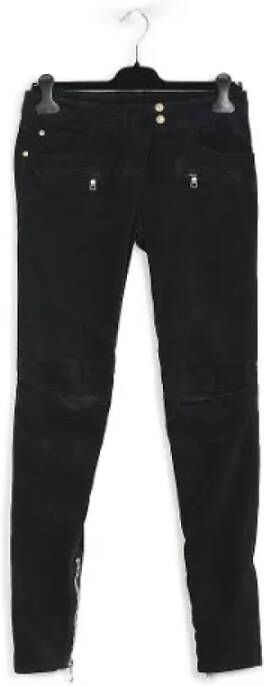 Balmain Pre-owned Cotton bottoms Zwart Dames