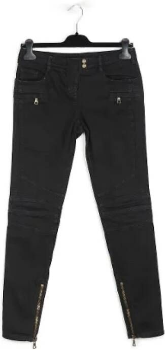 Balmain Pre-owned Cotton bottoms Zwart Dames