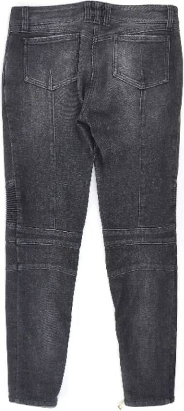 Balmain Pre-owned Cotton jeans Zwart Dames