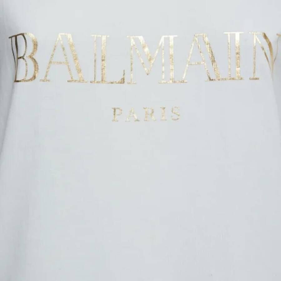 Balmain Pre-owned Cotton tops Wit Dames