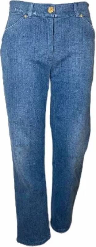 Balmain Pre-owned Fabric bottoms Blauw Dames