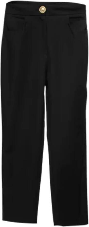 Balmain Pre-owned Fabric bottoms Zwart Dames