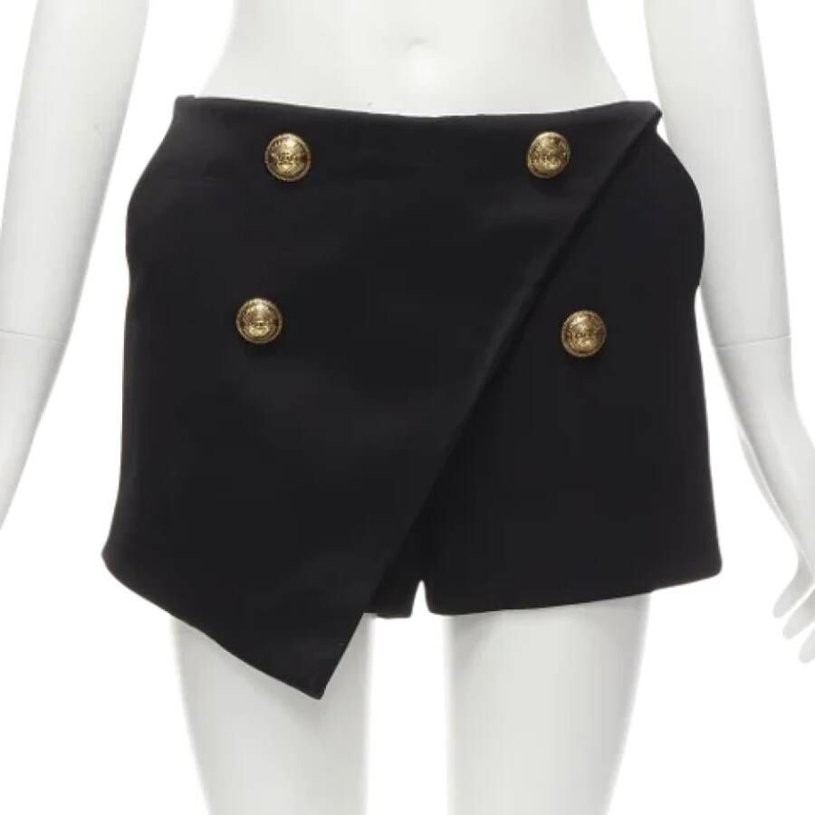 Balmain Pre-owned Fabric bottoms Zwart Dames