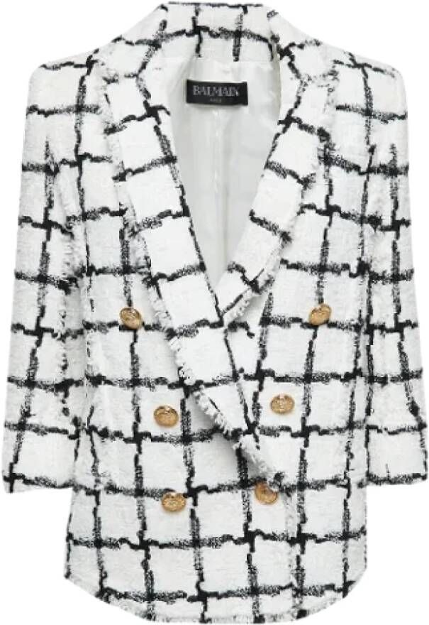 Balmain Pre-owned Fabric outerwear Wit Dames